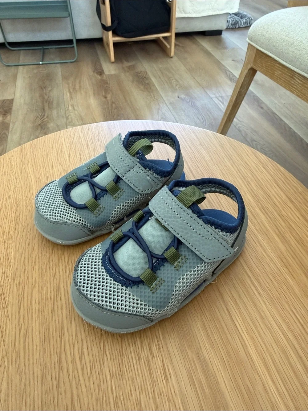 Size 6C See Kai Run blue/ grey flex sole sandals